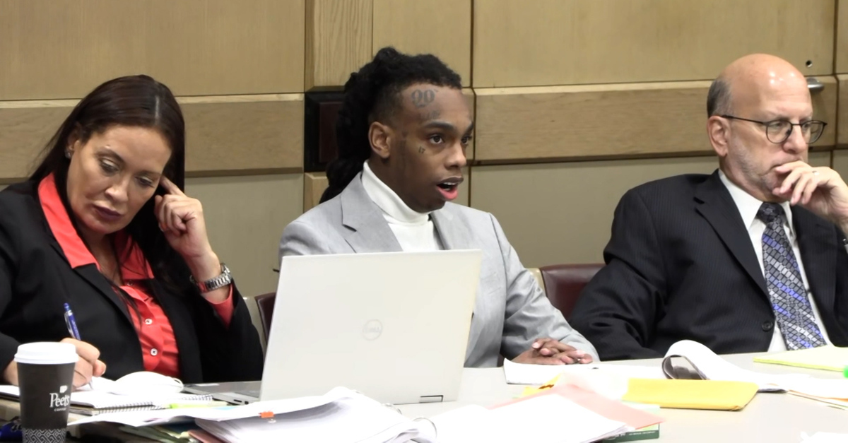 YNW Melly appear surprised in court