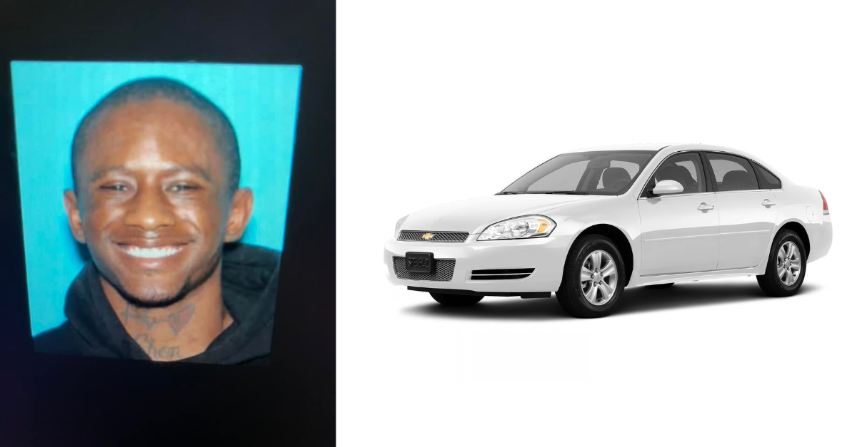 Rashad Trice kidnapped Wynter Cole-Smith and stole a white Chevrolet Impala like this one, officers said. (Images: Lansing Police Department)
