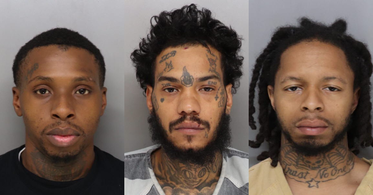 Ryan Brown (left), 27, Qasseem Dixon (center), 25, and Demario Williams (right), 22, were each charged after Da’Myiah Barton-Pickens, 9, died in a drive-by shooting in Silverton, Ohio.