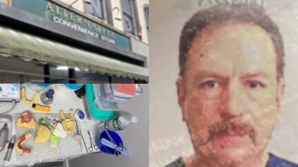 Juan Hermida Munoz and the convenience store where he allegedly ran an illegal dental operation (Milford Police Department)