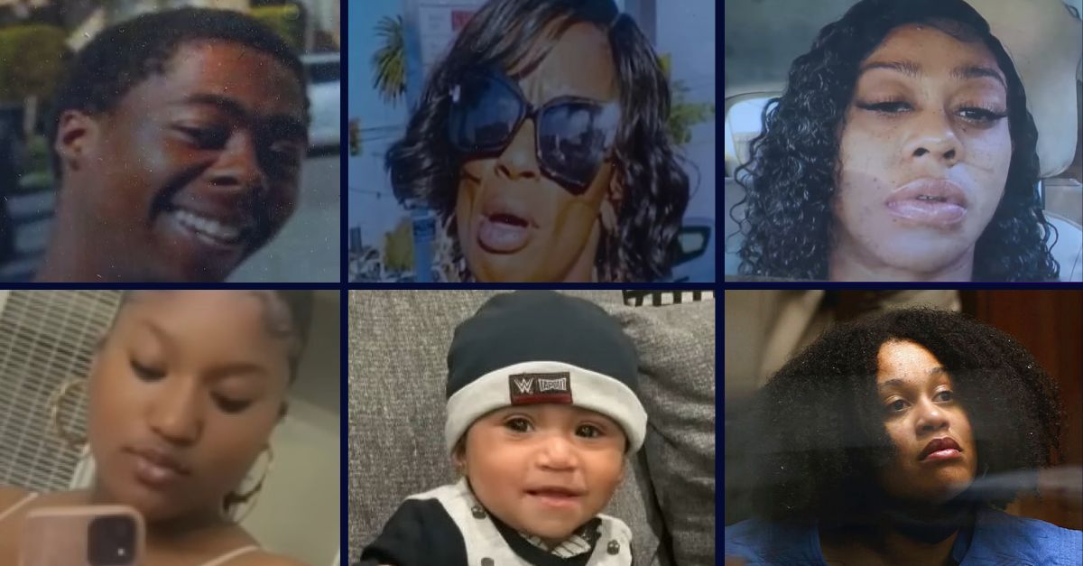 Top row, from left: Reynold Lester, Nathesia Lewis, Lynette Noble; Bottom row, from left: Alonzo Quintero, Asherey Ryan, Nicole Linton (Reynold Lester, Lewis photos from KNBC; Asherey Ryan and Alonzo screenshots from KTTV; Lynette Noble screenshot from LA CBS affiliate KCAL-TV; Linton photo from Associated Press) KTTV)