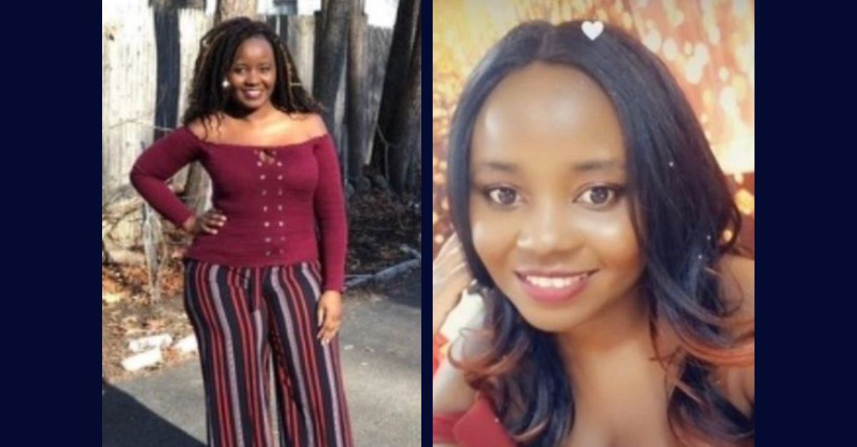 The body of missing Margaret Mbitu was found this week, and authorities were searching for her boyfriend in her murder. (Missing persons flyer)