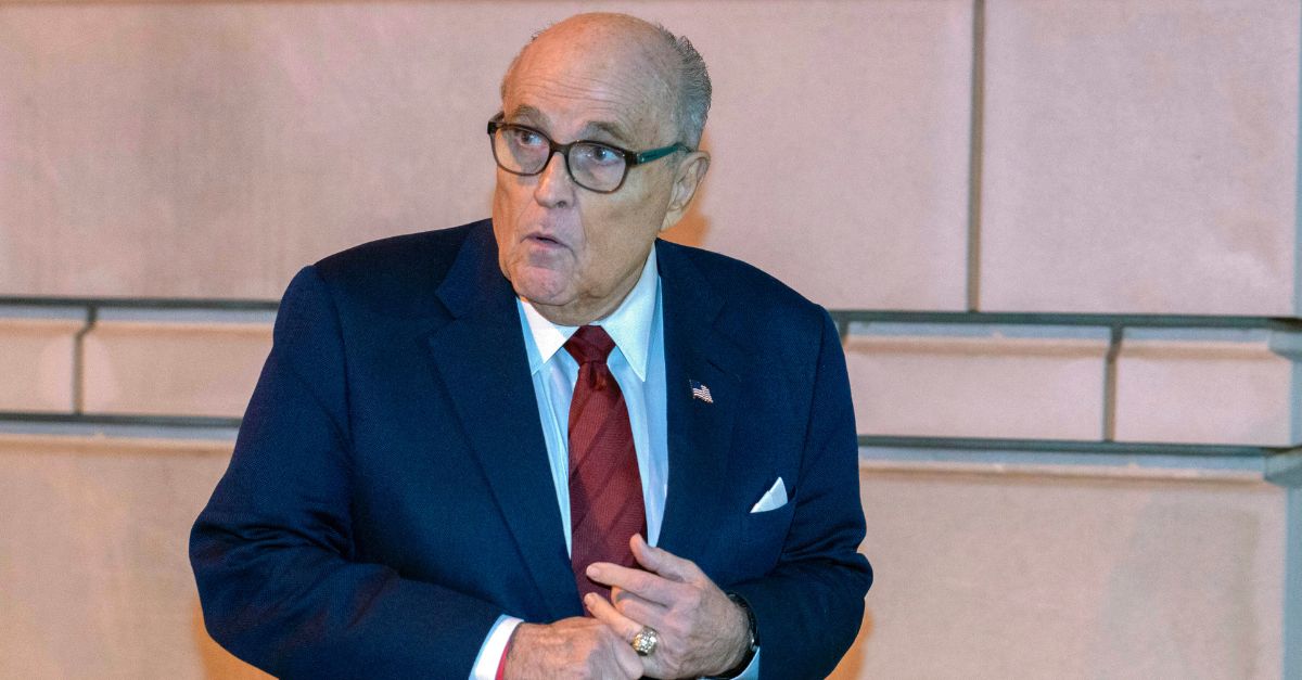 Former Mayor of New York Rudy Giuliani leaves the federal courthouse in Washington, Monday, Dec. 11, 2023. The trial will determine how much Rudy Giuliani will have to pay two Georgia election workers who he falsely accused of fraud while pushing President Donald Trump