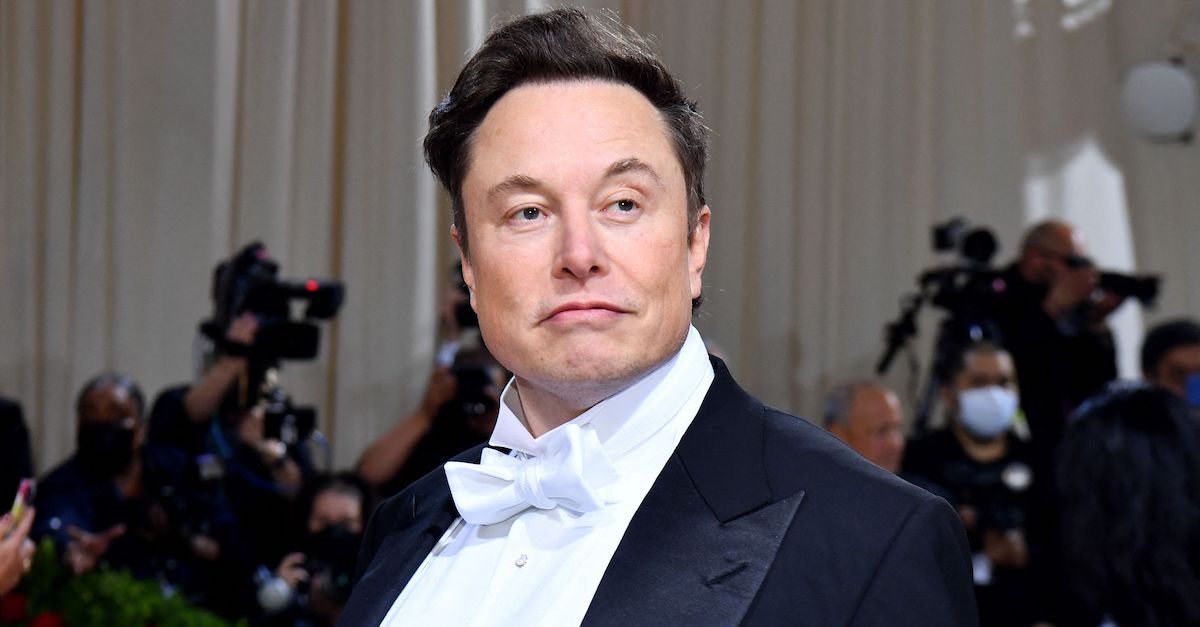 Elon Musk arrives for the 2022 Met Gala at the Metropolitan Museum of Art on May 2, 2022, in New York. (Photo by Dimitrios Kambouris/Getty Images for The Met Museum/Vogue)