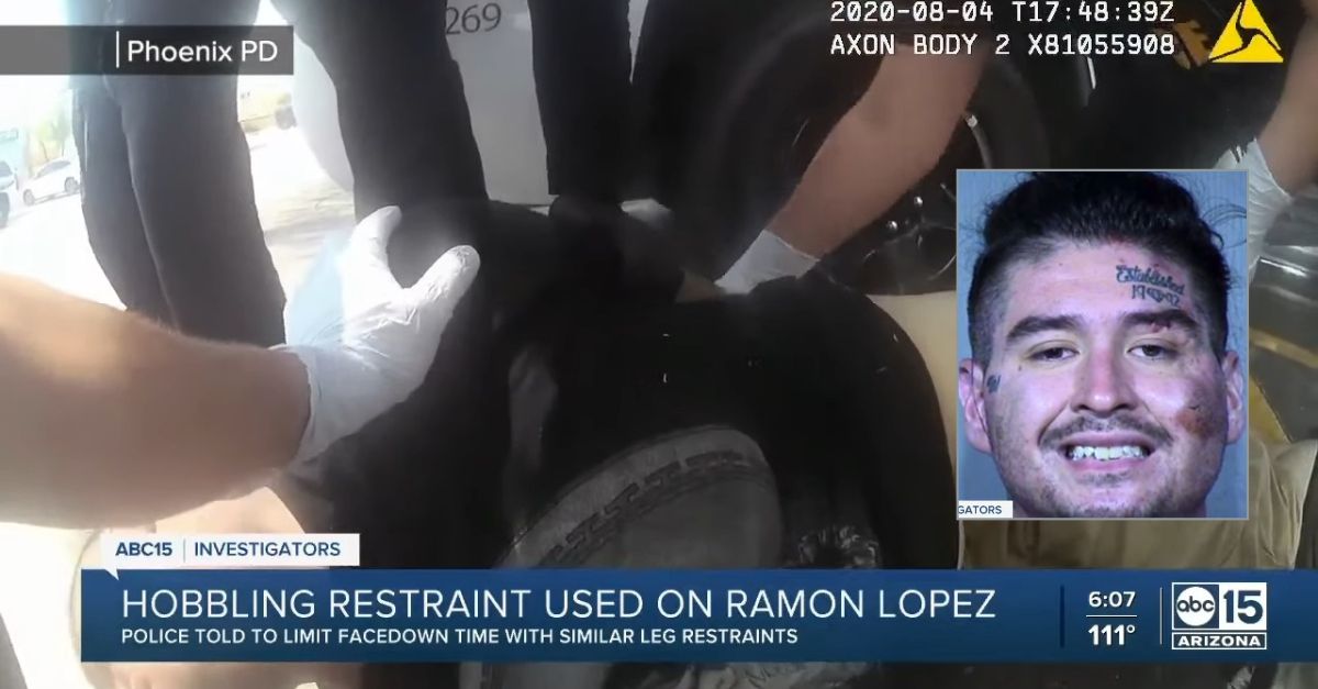 Ramon Timothy Lopez died in the summer of 2020 while in police custody. (KNXV-TV/YouTube)