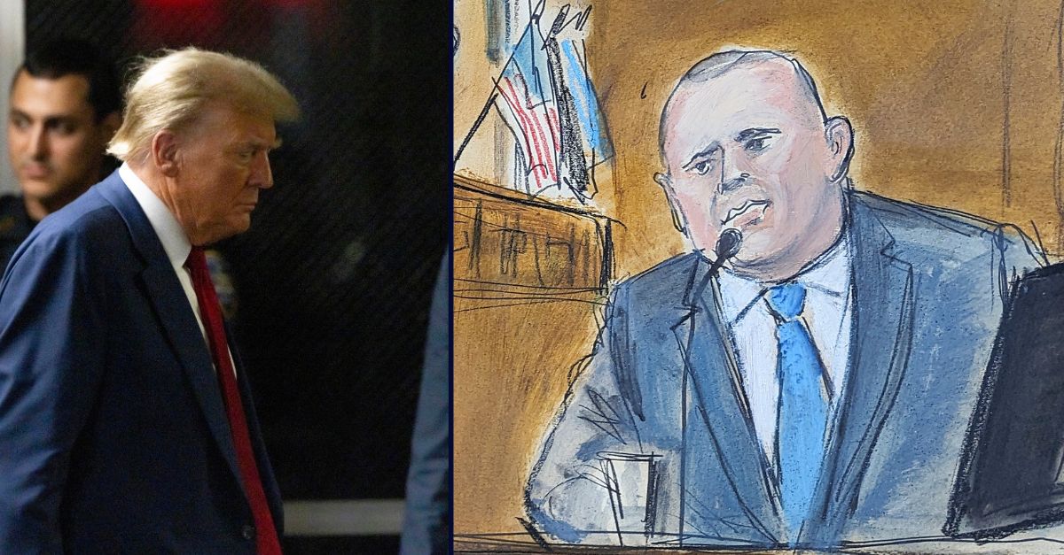 Donald Trump, on the left; Gary Farro, on the right