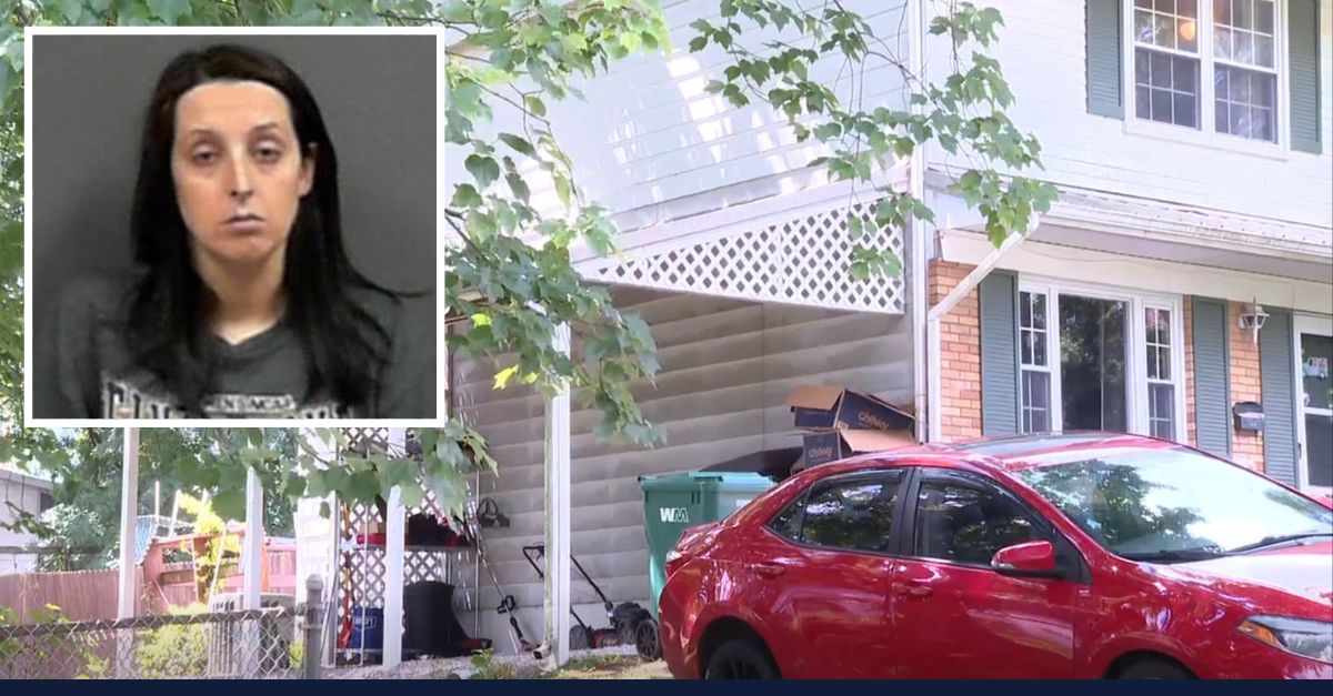 Brooke Nicole Kessler (Western Regional Jail) and the home where she allegedly killed her 16-day-old daughter (WCHS screenshot)