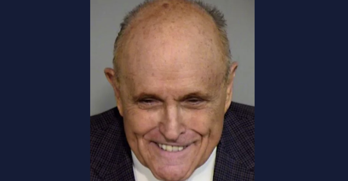 Rudy Giuliani's Arizona mug shot