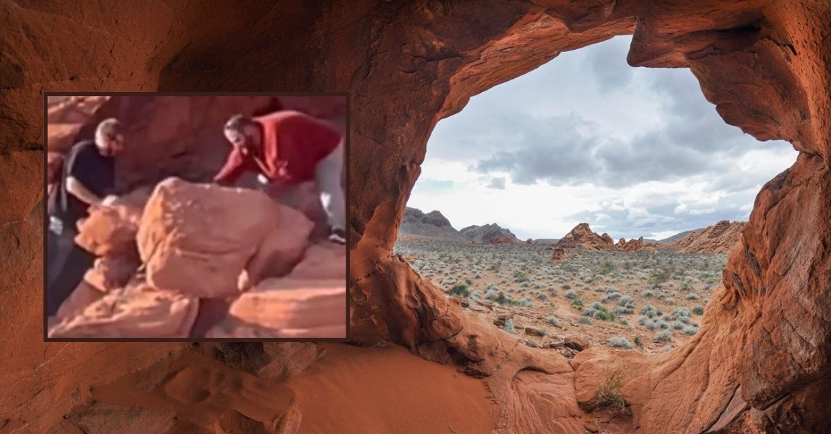 A couple of yahoos’: 2 men seen destroying ancient rock formations ...