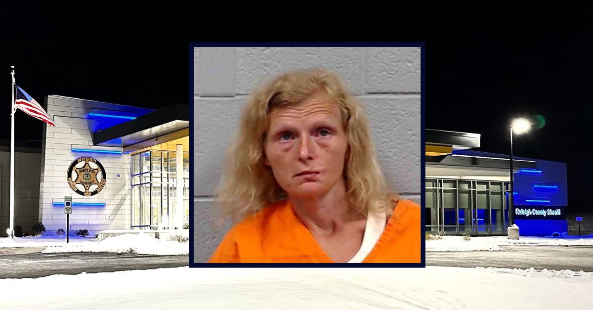 Inset: Rebecca Lee Bailey (West Virginia Department of Corrections and Rehabilitation). Background: Raleigh County Sheriff