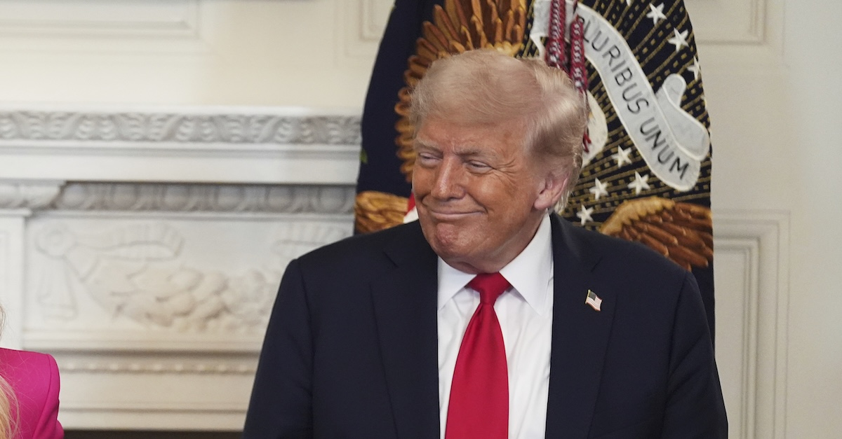 President Donald Trump at the White House Faith Office luncheon in the State Dining Room, Monday, July 14, 2025, in Washington (AP Photo/Evan Vucci).