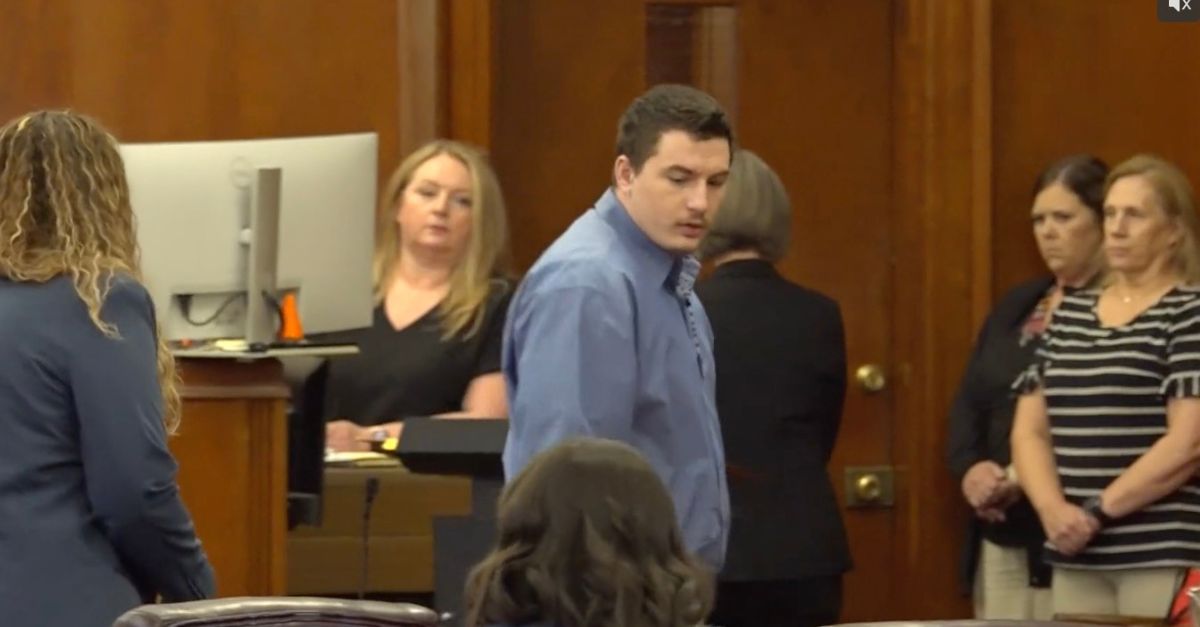 Cooper Wesley in court on July 14, 2025 (KFSM).