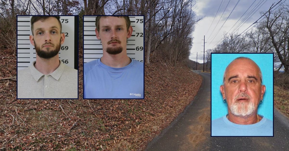 Joshua Hitchcock, Jacob Hitchcock, and Bill Hitchcock appear inset, left to right, against an image of the area where Bill Hitchcock was killed in Tennessee.