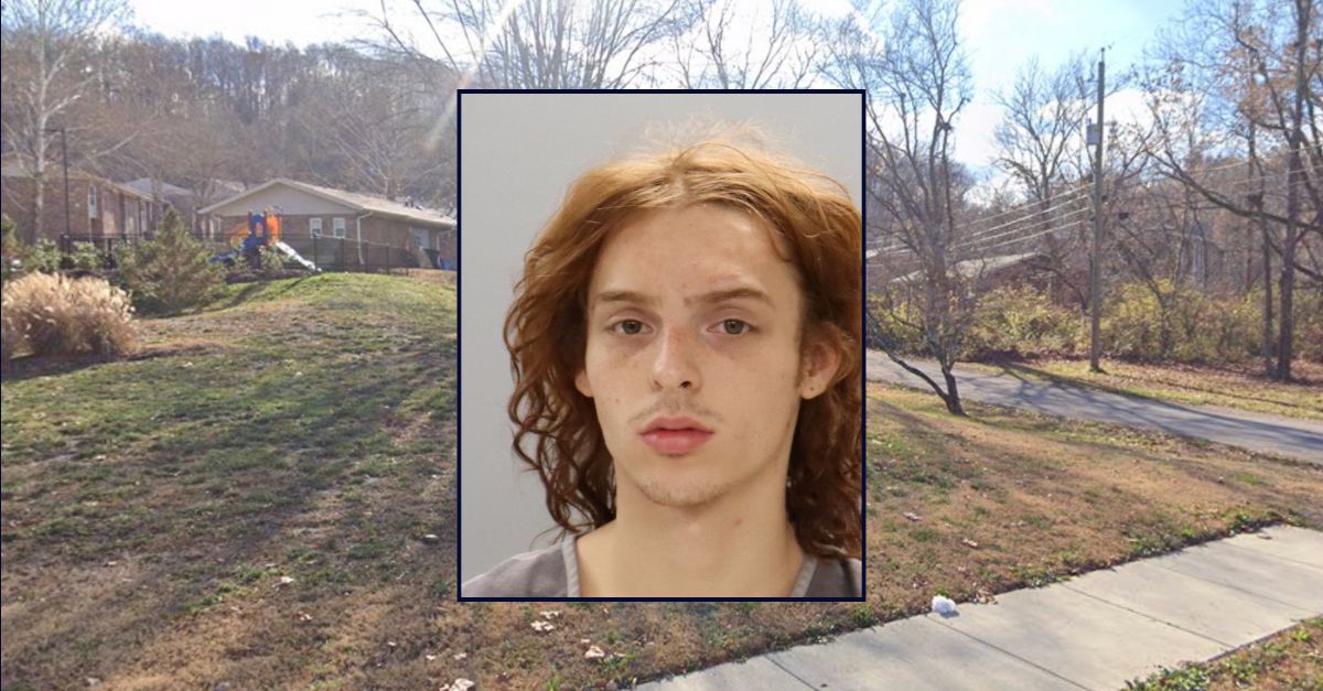Adrien Dokes appears inset against an image of an apartment complex in Tennessee.