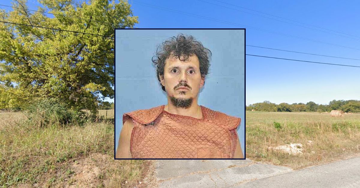 Gregory Whitt appears inset against an image of the wooded area where his husband