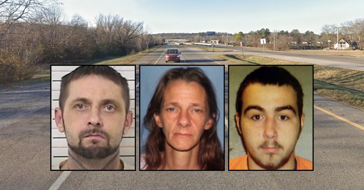 Left inset: James Larson (Missouri Department Of Corrections). Center inset: Penny Larson (Clinton County Sheriff