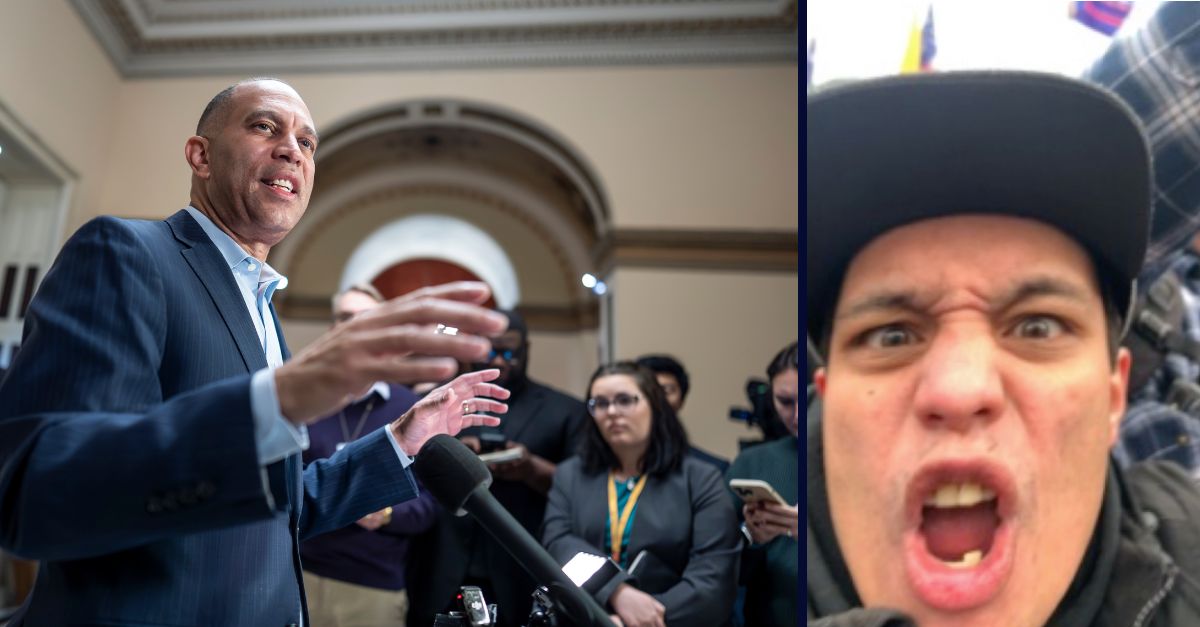 Hakeem Jeffries and Christopher Moynihan