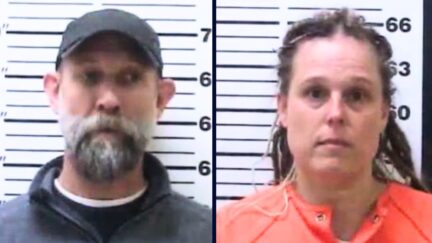 Left: Jason Klimp. Right: Jessica Klimp (Fentress County Jail).