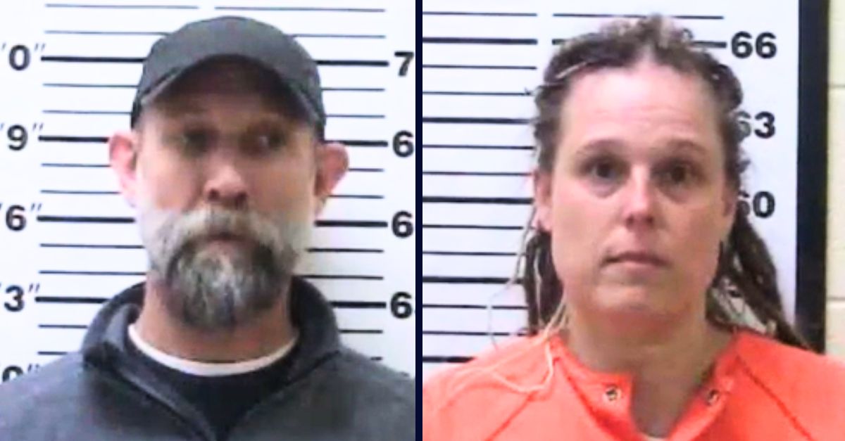 Left: Jason Klimp. Right: Jessica Klimp (Fentress County Jail).