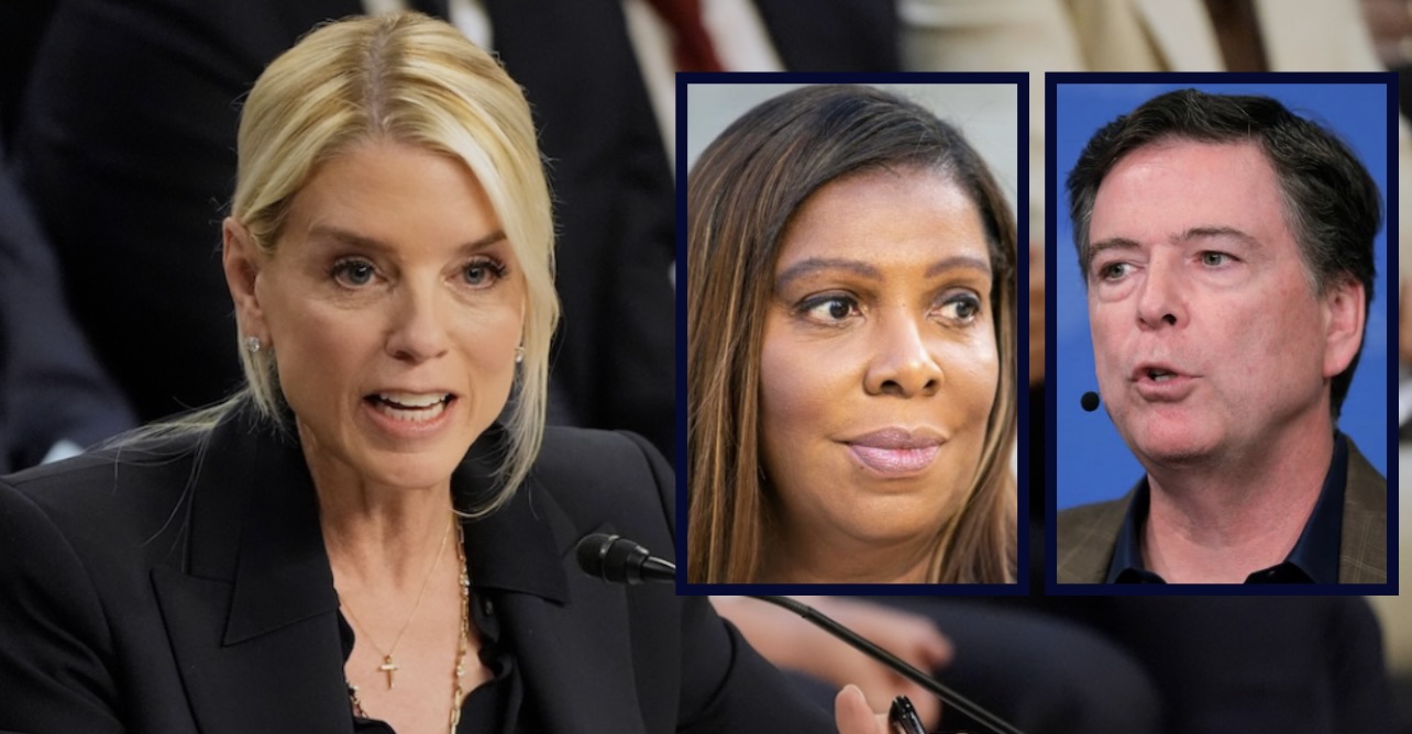 Pam Bondi, Letitia James, James Comey