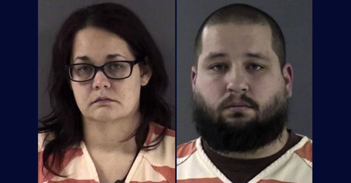 Left to right Stephanie Linke and Michael Gruchacz appear in booking photos.
