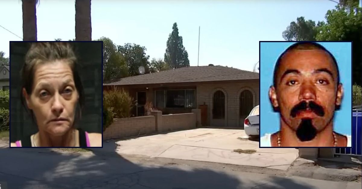Inset, left to right: Trista Ann Spicer and Eric Israel Mercado (San Bernardino County Sheriff