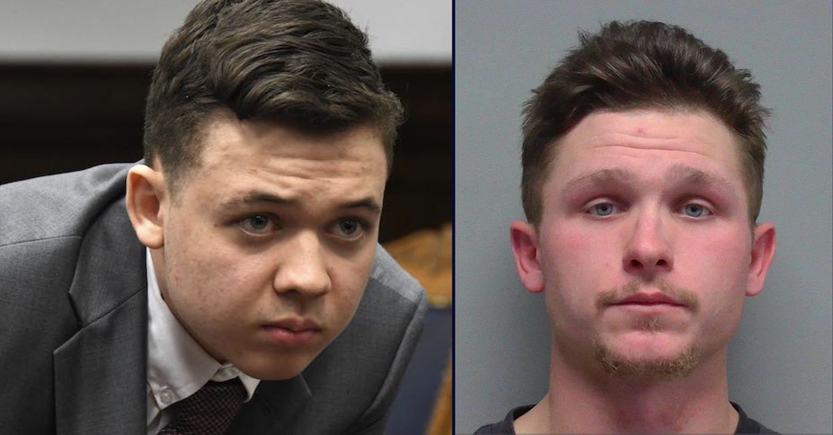 Kyle Rittenhouse, on the left; Dominick Black, on the right.