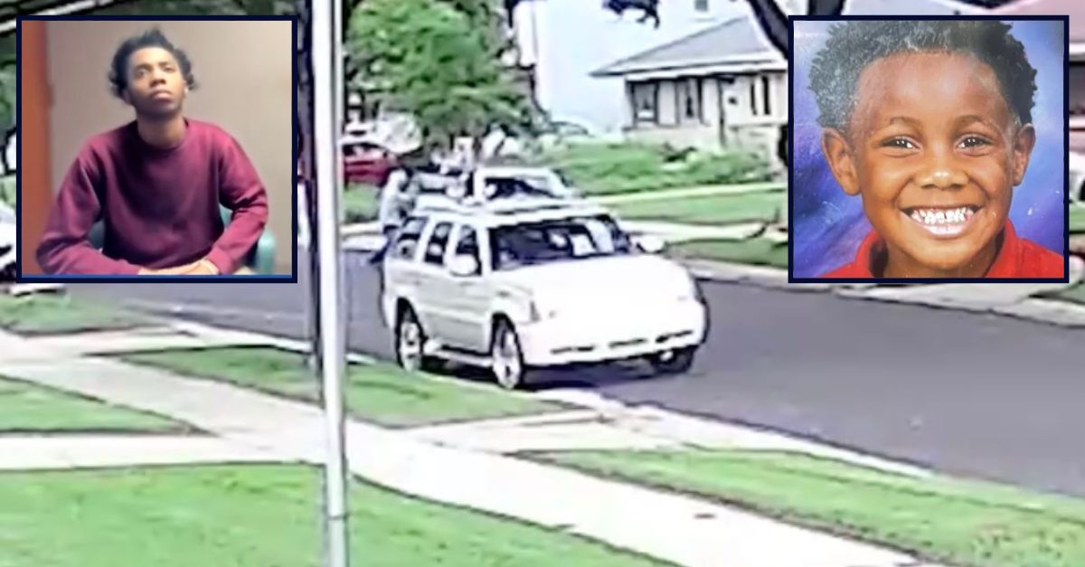 Inset, left to right: Barry A. Coleman and Jamal White (Milwaukee Police Dept.). Background: Coleman and two other allegedly kidnapping White from in front of his Wisconsin home (WISN).