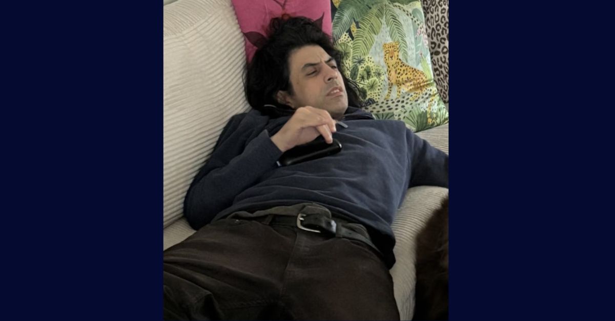 Addison Martinez on a couch.