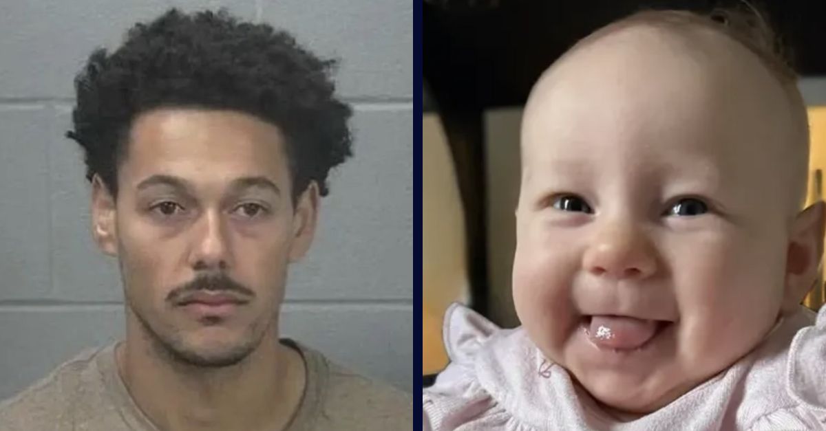 Dad arrested after baby