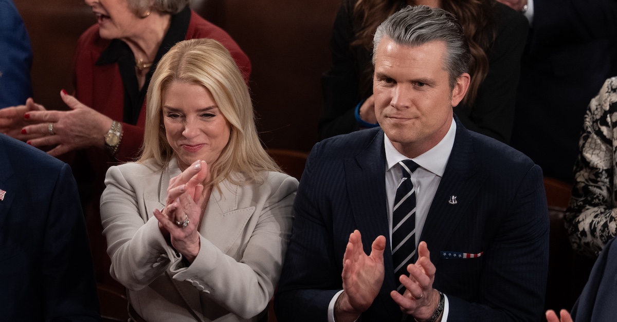 Pam Bondi, Pete Hegseth