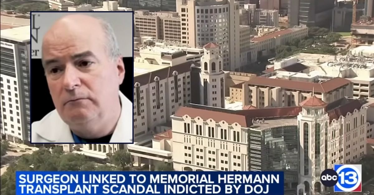 Inset: John Bynon Jr. Background: Memorial Hermann Health System