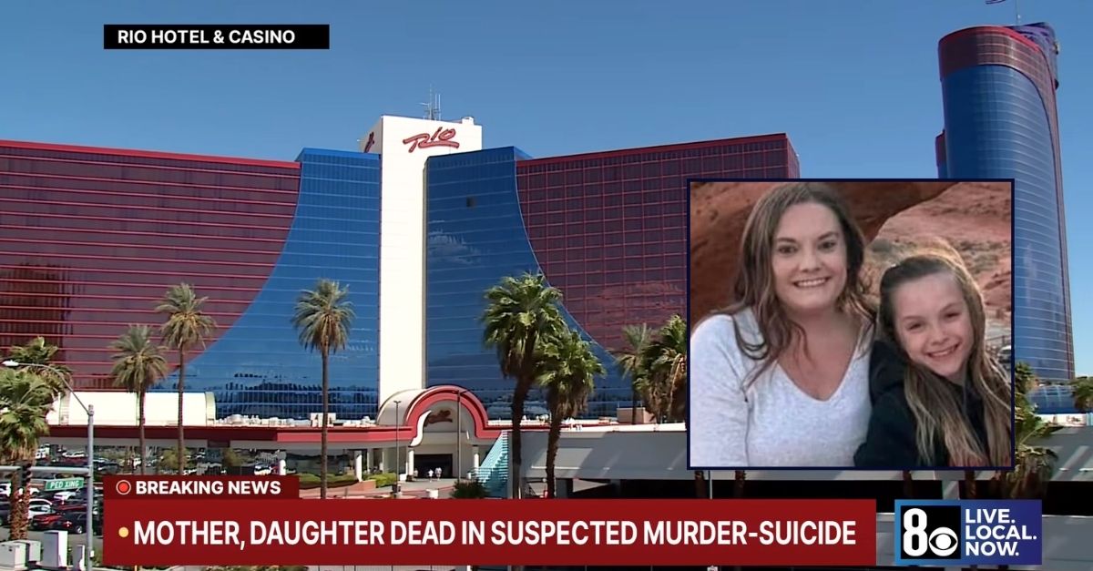  The Rio Hotel & Casino successful  Las Vegas wherever  cops were looking for cheer ma  Tawnia McGeehan and cheerleader Addi Smith aft  they were reported missing Saturday (KLAS/YouTube). 