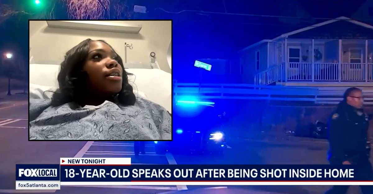 Teen shot in her bedroom
