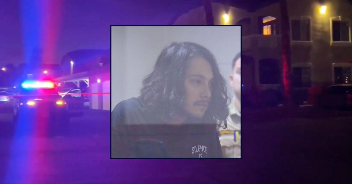  Authorities astatine  the Las Vegas flat  wherever  Garcia allegedly killed his ex-girlfriend (KSNV).