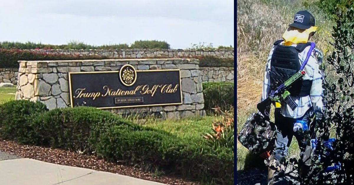 Left: The Trump National Golf Club in Rancho Palos Verdes, Calif. (Google Maps). Right: Sean Steiner (Los Angeles County Sheriff's Office). 