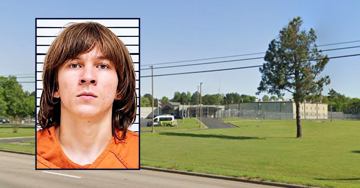 Raymond Oscar Harlen appears in a booking photo inset against an image of a jail.