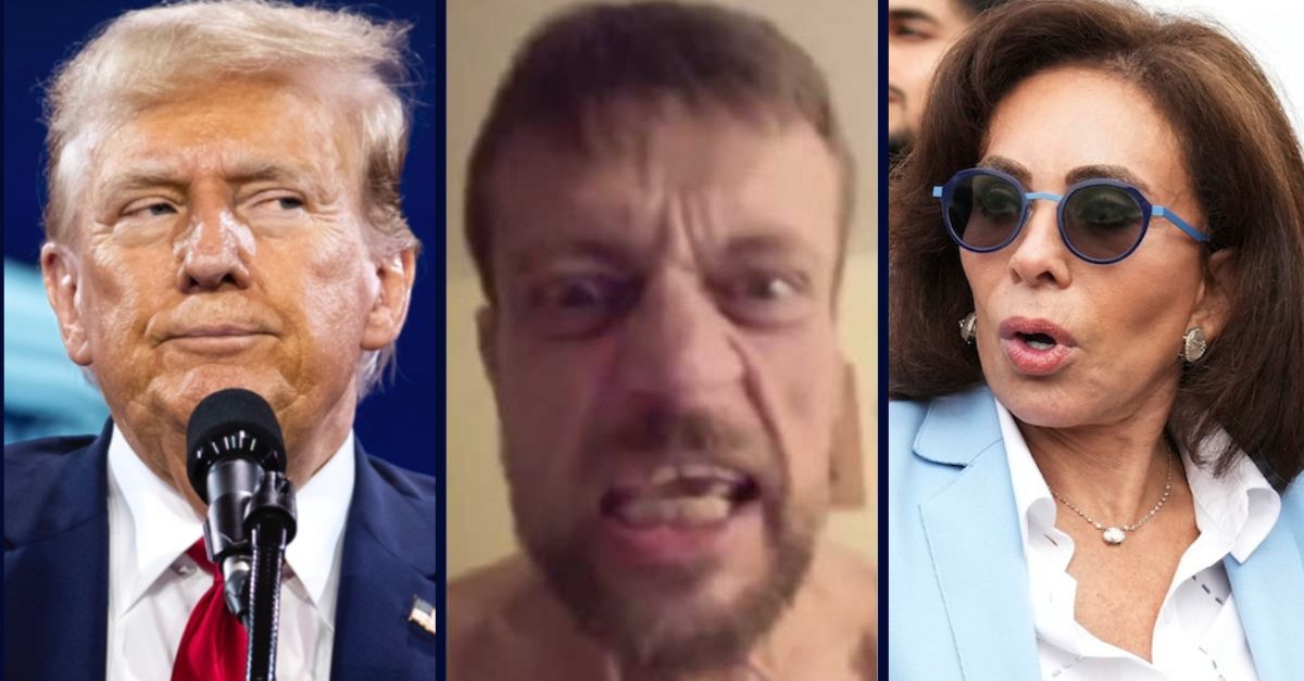 Left: Donald Trump speaks at the annual Road to Majority conference in Washington, DC, June 22, 2024 (Photo by Allison Bailey/NurPhoto via AP). Center: Daniel Kretsinger allegedly ranting in an X video (U.S. Justice Department). Right: U.S. Attorney for the District of Columbia Jeanine Pirro waits for President Donald Trump to arrive to speak with members of law enforcement and National Guard soldiers, Thursday, Aug. 21, 2025, in Washington (AP Photo/Jacquelyn Martin).