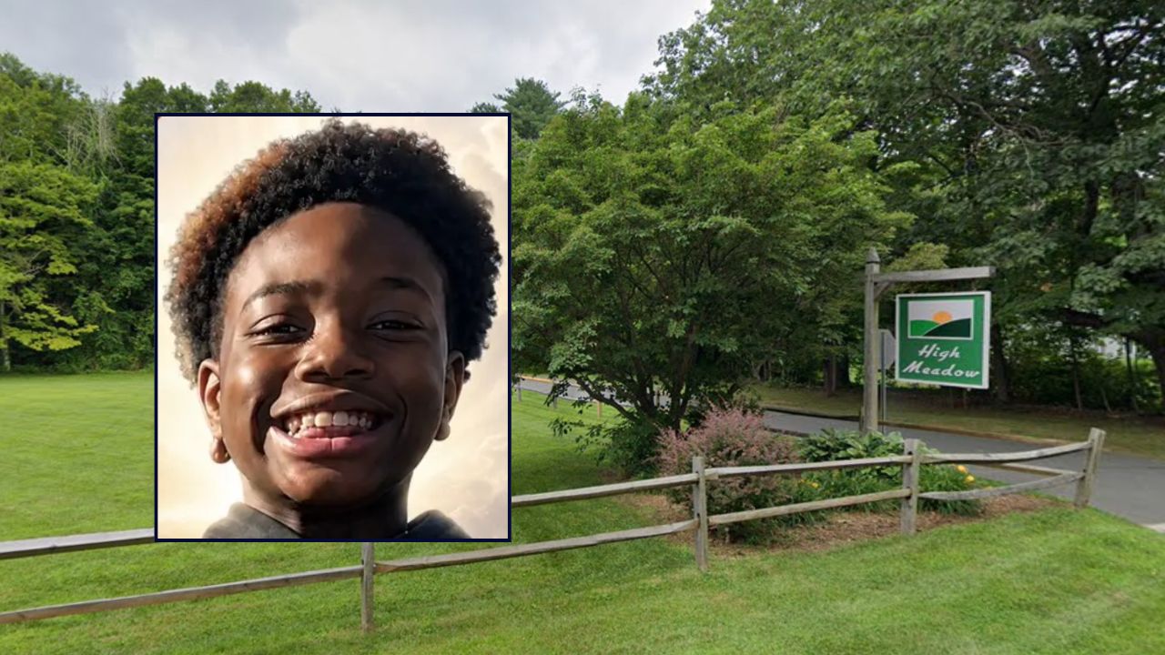 E'Mari Marshall-Woodard inset against a day camp in Connecticut.