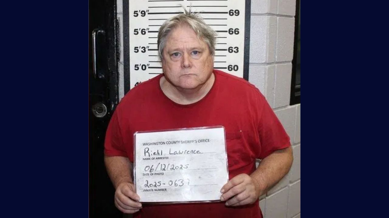 Lawrence Riehl in a booking photo.