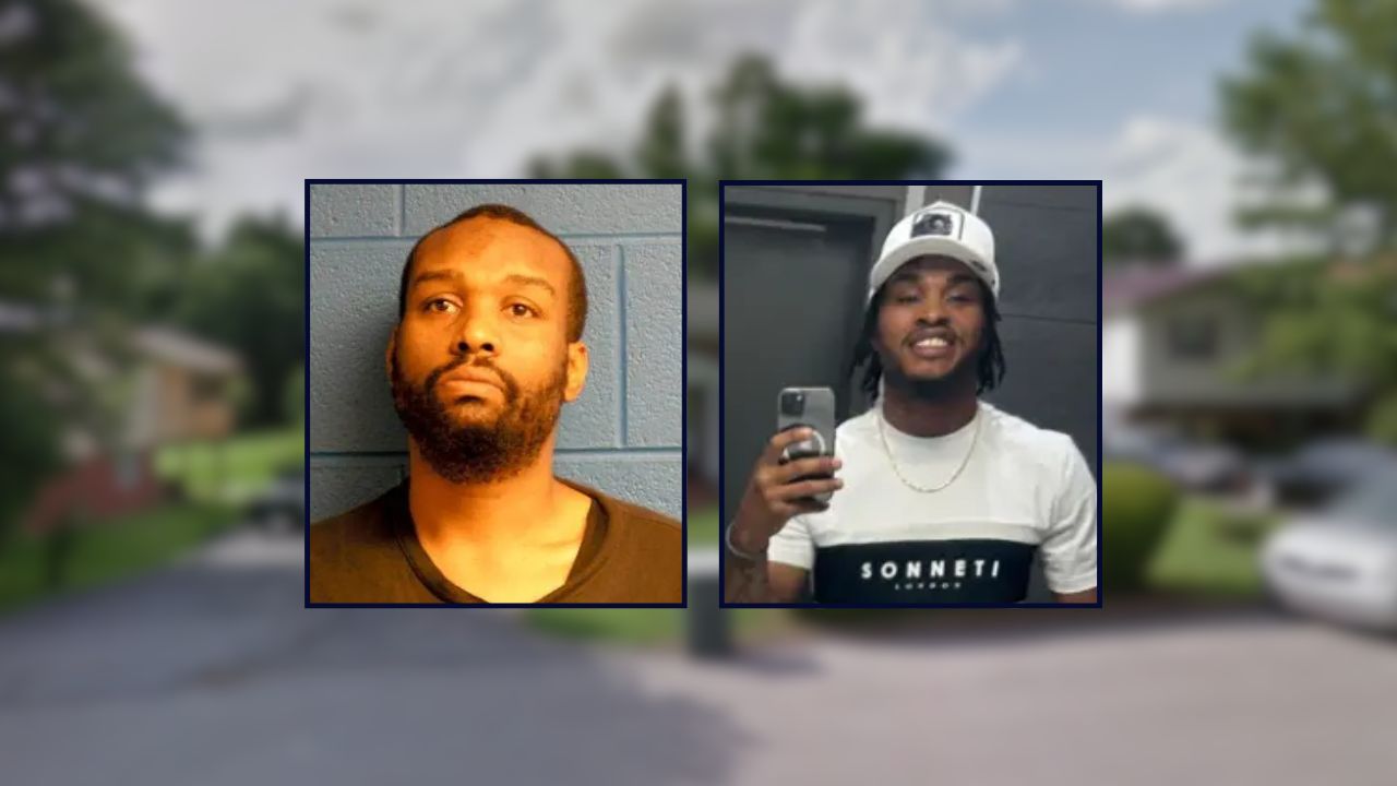 Perry Lamont Schoolfield and Isaiah R. Bowden, appear inset left to right, against a residence in Tennessee. 