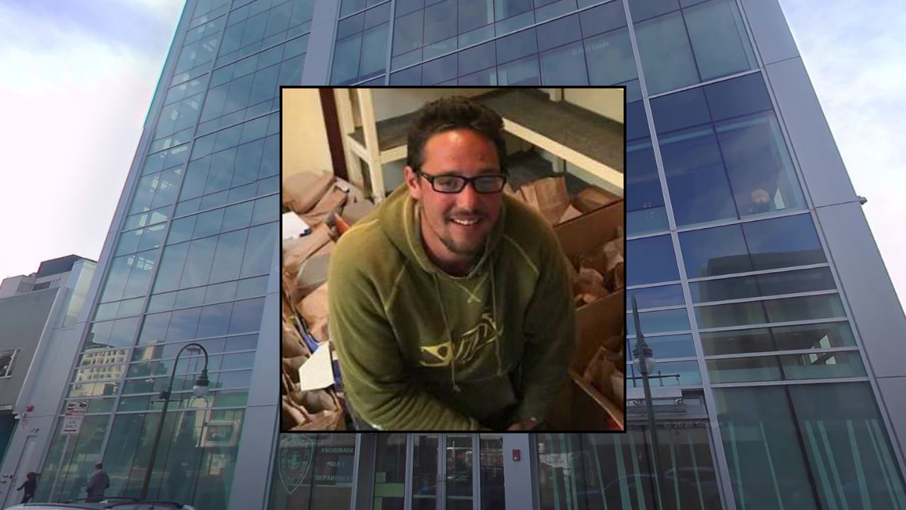 Inset: Keenan Wegener (Facebook). Background: The Anchorage Police Department (Google Maps).