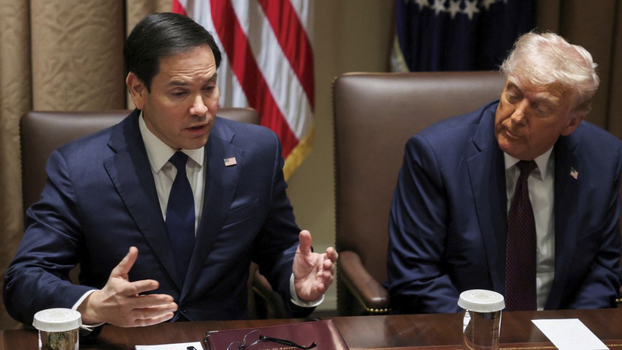 Marco Rubio and Donald Trump