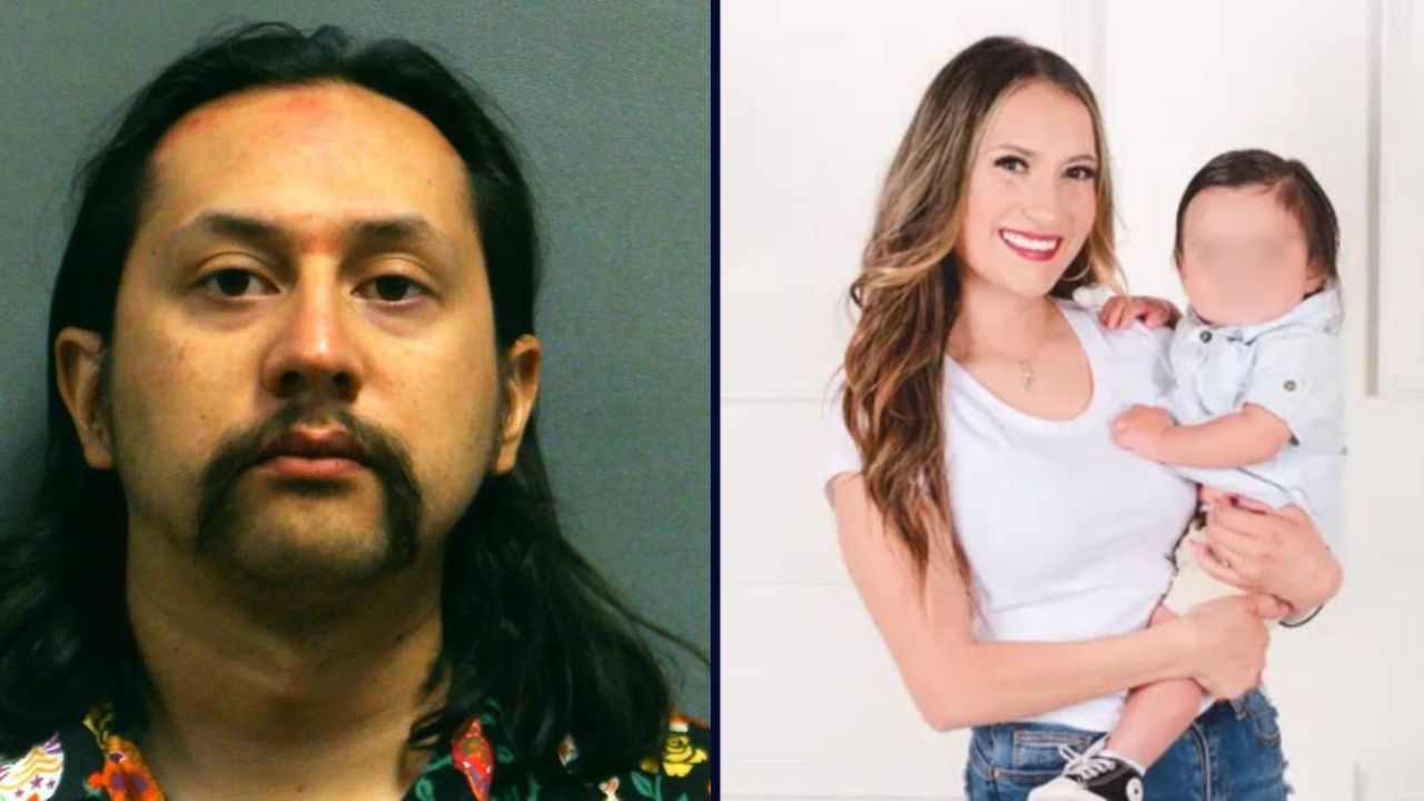 Left to right: Ulise DeLao (Randall County Jail), Brittany A. Torres and the child she shared with DeLao (GoFundMe).